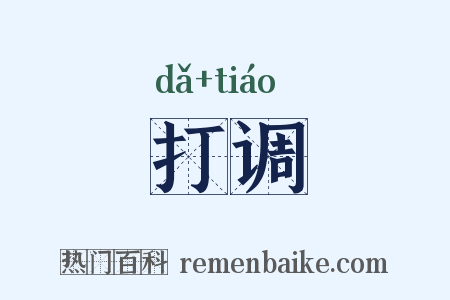 打调是什么意思的图片